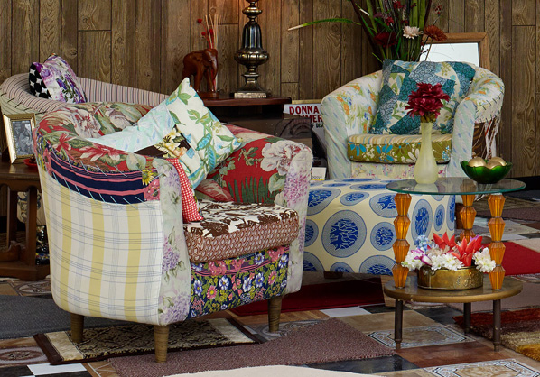 Mickalene Thomas’ Installation view (courtesy of M. Thomas Studio)