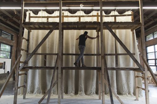 Ian McMahon in the Okada Sculpture Facility Ian McMahon in the Okada Sculpture Facility