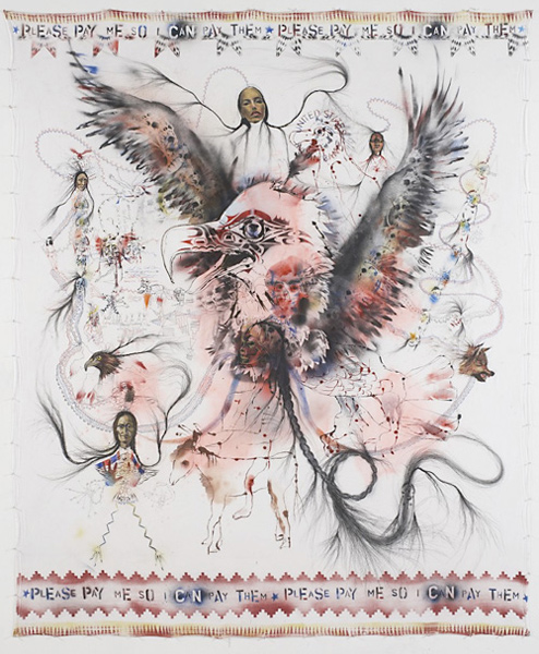 Brad Kahlhamer, Please Pay Me So I Can Pay Them, 2013 Brad Kahlhamer, Please Pay Me So I Can Pay Them, 2013