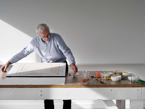 Jürgen Partenheimer, studio of the artist, Vancouver, 2014. Courtesy of the artist. Photograph David Simmonds