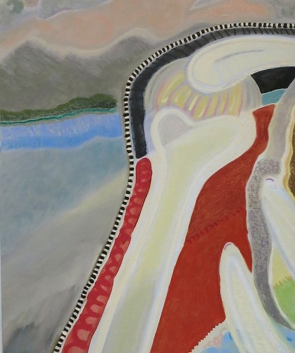 "Grizzaille", 2015, 32" x 40", oil/pastel/linen "Grizzaille", 2015, 32" x 40", oil/pastel/linen