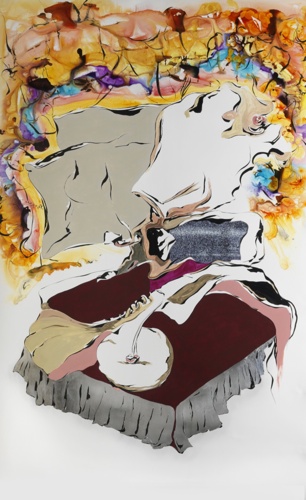 Love in Plasma, 2010 mixed media on paper 96