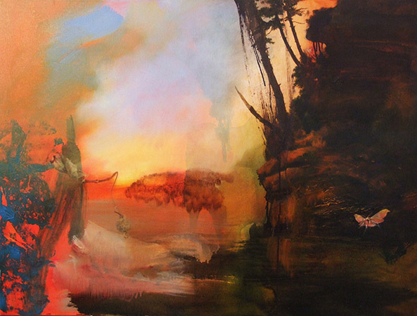 Further Tales Along the Hudson IV, oil, 2008 Further Tales Along the Hudson IV, oil, 2008