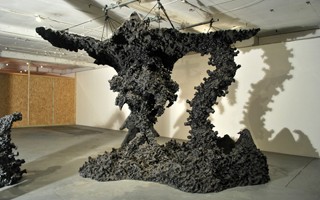 Umbilicus, Black Pigmented Wax, H 350cm x W 440cm Umbilicus, Black Pigmented Wax, H 350cm x W 440cm