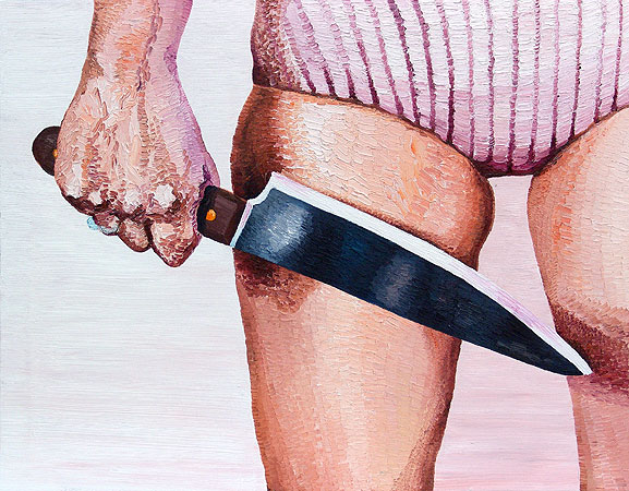 Knife, 25x32inches, 64x82cm, 2007, Oil on Canvas