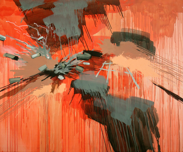 Super Terrestrial<br/>2010, acrylic on canvas, 60 x 72 inches<br/>
