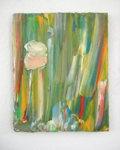 Abstrakt, 2009<br/>Oil on wood<br/>30 cm x 24 cm<br/>