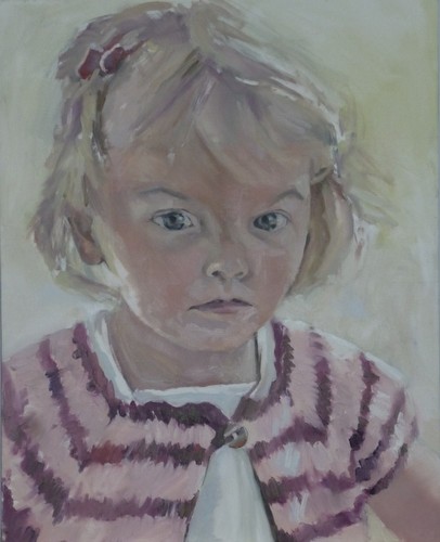 A beach day - hooray! I 2013<br/>Oil on Canvas<br/>6 x 4 inches<br/>